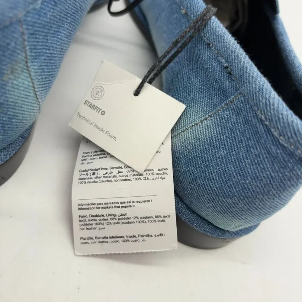 Zara Denim Loafers in Light Blue